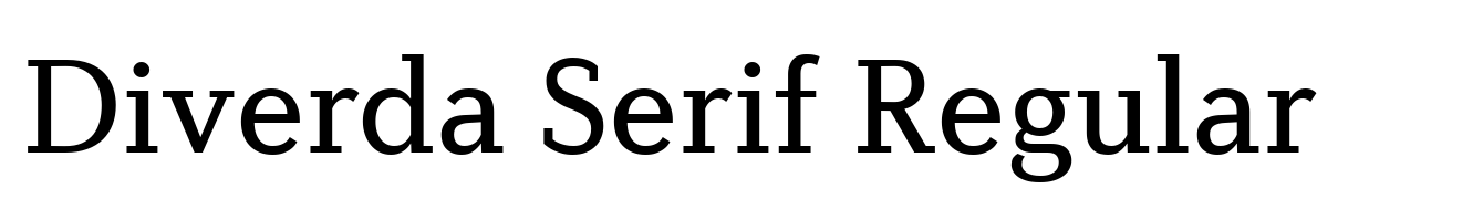 Diverda Serif Regular